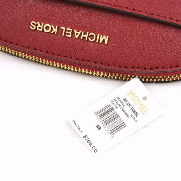 New With Tags Michael Kors Jet Set Medium Dome Crossbody Bag - Picture 7 of 17